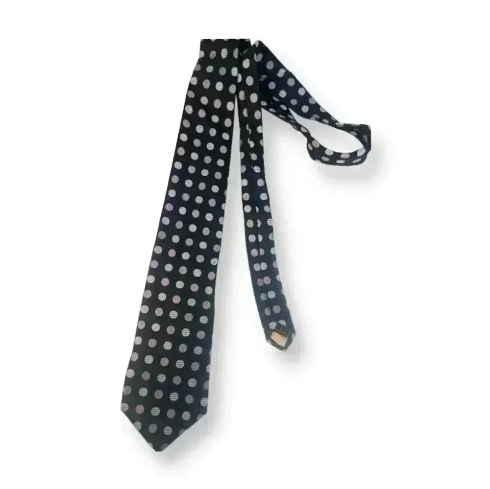 Robert Talbot Best of Class Mens Blue Multicolored Dotte Silk Necktie NWOT